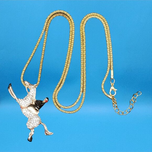 Tally-Ho Equestrian English Riding Horse Rider Pendant/ Brooch Necklace Gift Box - Picture 8 of 8